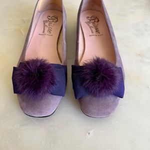 Suede Ballet Flats Size 39